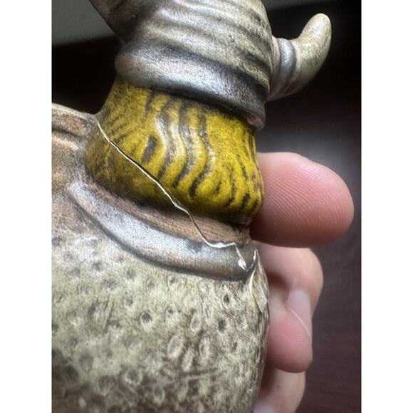 VTG 1971 GARE BY KEITH WHITE PAWM CHESS FIGURINE CERAMIC REPLACEMENT PIECE FLAWS - Picture 7 of 8